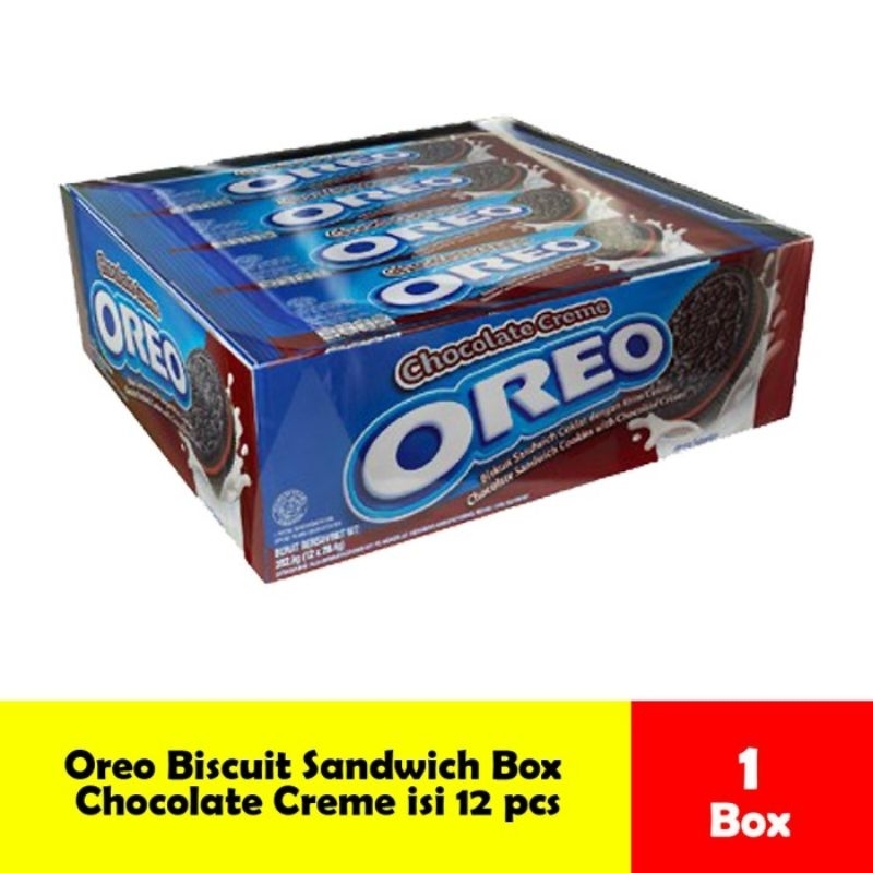 

Biskuit Oreo isi 12's X 27 gr