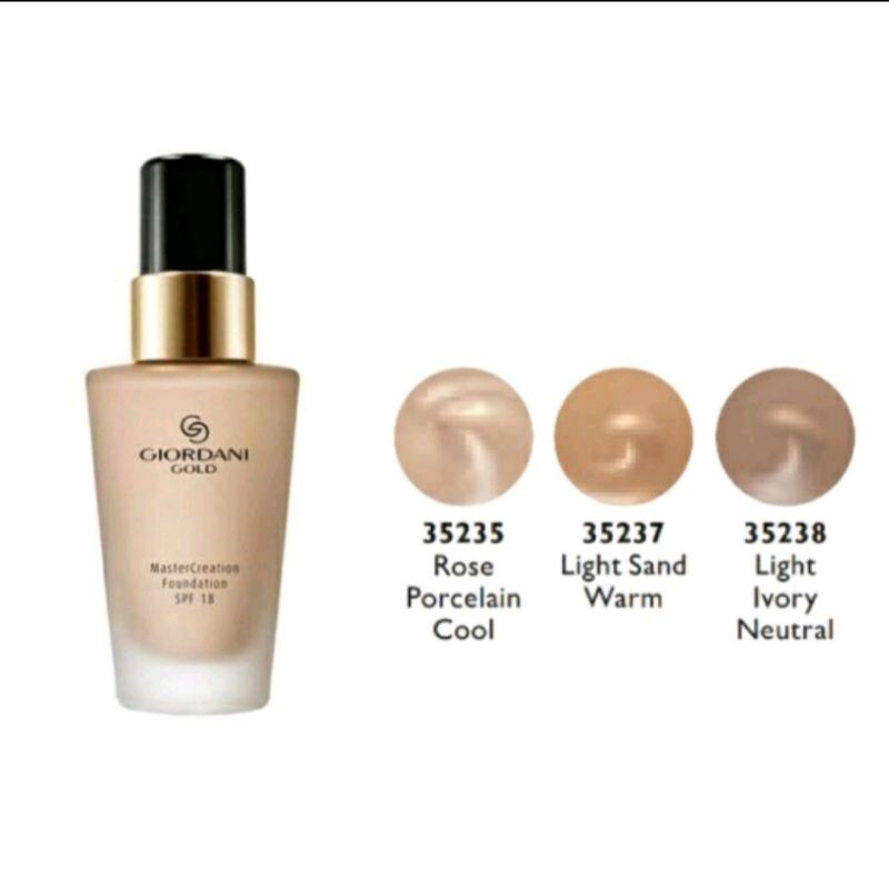 Giordani gold master creation foundation spf 18/foundation giordani gold/foundation master creation 