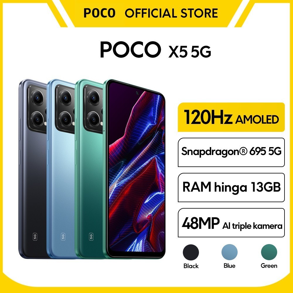 Berani Beli?MlSTRlB0X-Hp POCO X5 5G (6GB+5GB/128GB) | (8GB+5GB/256GB) Snapdragon 695 5G Layar 120Hz 