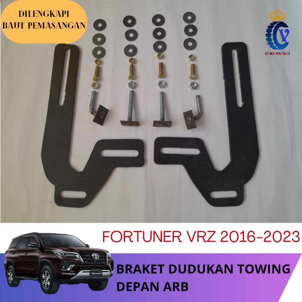 Braket Dudukan Towing Tanduk Depan Fortuner VRZ 2016-2023