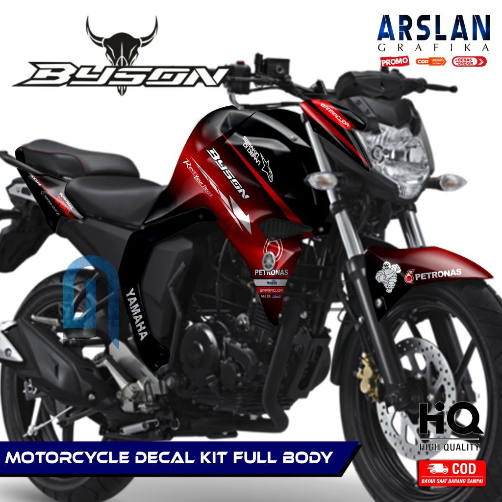 Decal Byson New Decal Byson FI Full Body Stiker Byson Fi Full Body Striping Byson injeksi Konsep Des