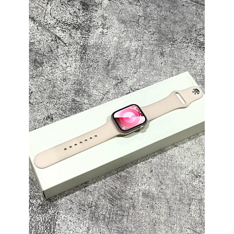 Apple Watch Series 9 41mm Pink Ex Ibox ( GARANSI ON IBOX FEBUARI 2025 )