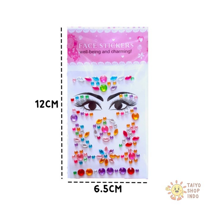 

TAIYO Sticker Wajah Anak Diamond Timbul Aksesoris Face Sticker