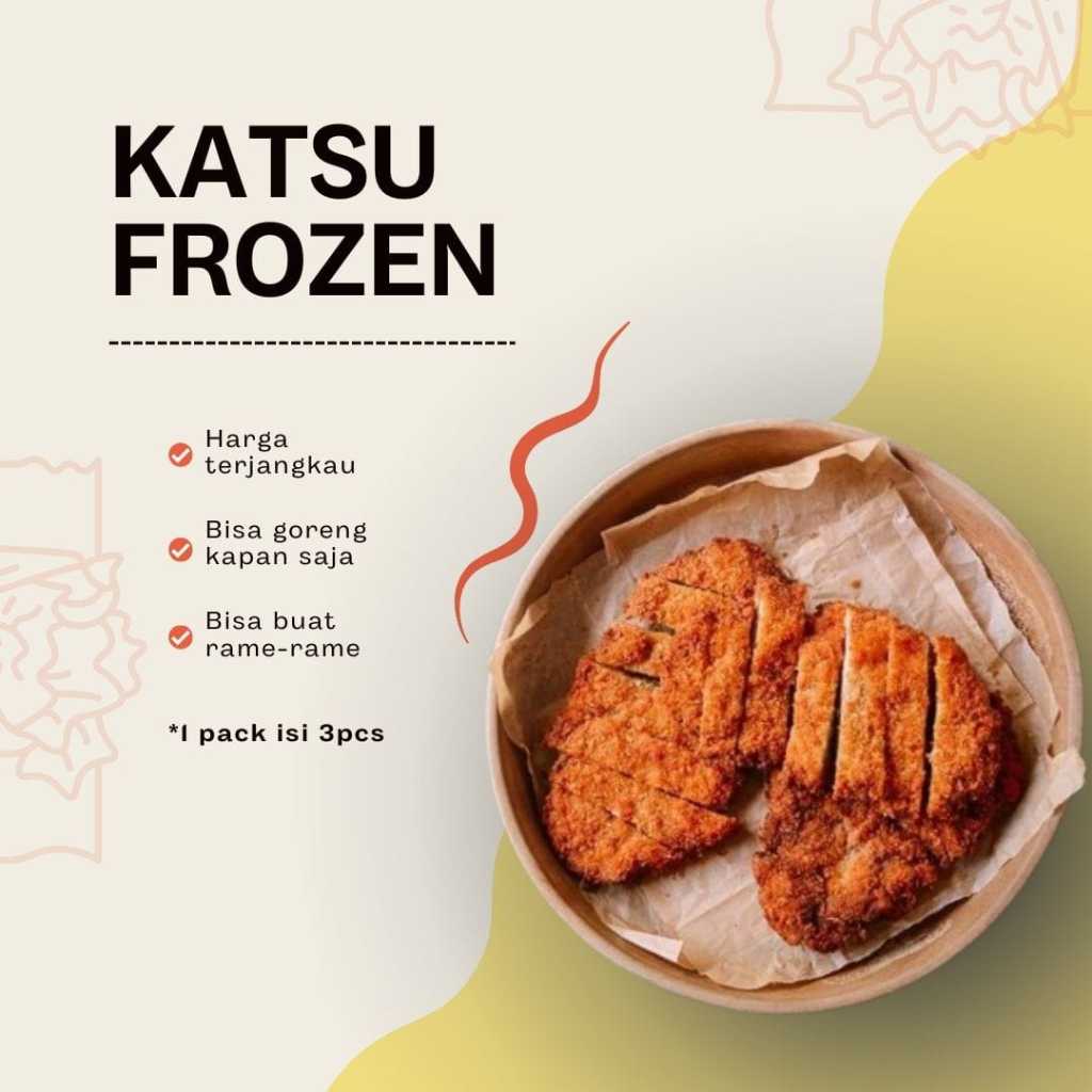 

Chicken Katsu by Alsya_Food isi 3 pcs per kemasan vacuum