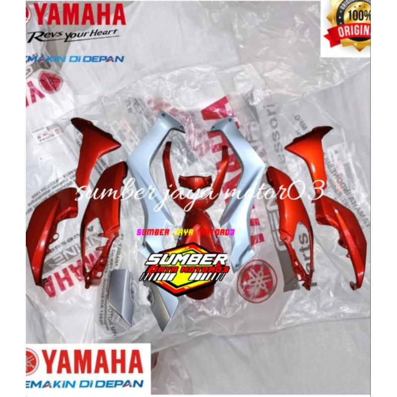 Body body halus full set nmax old Merah glossy 2DP- original yamaha