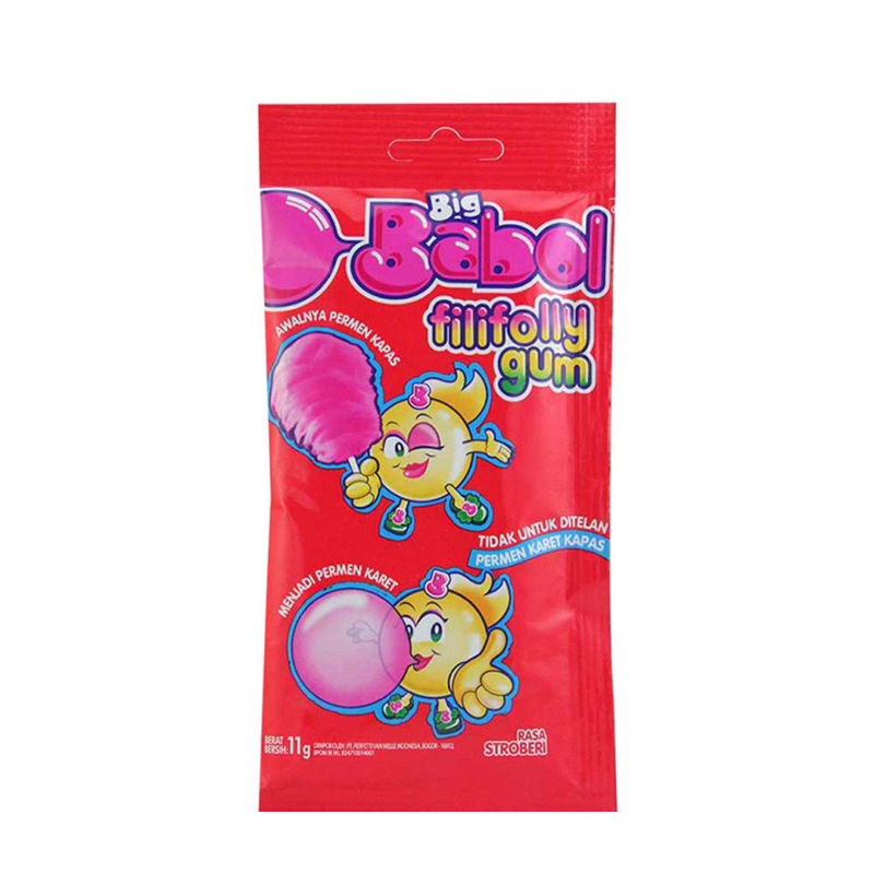 

big babol filifolly gum 11gr permen karet kapas