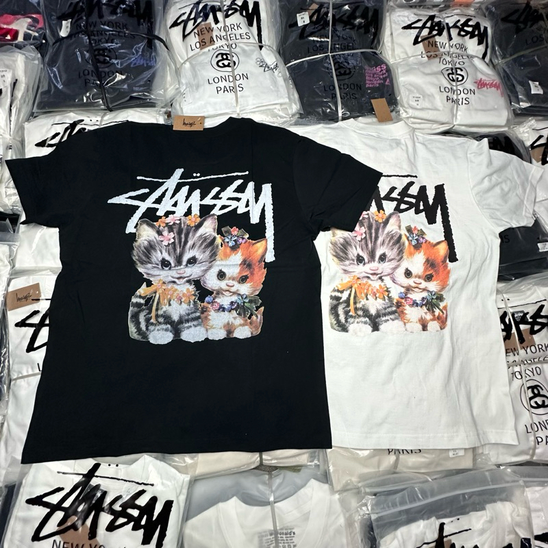 KAOS STUSSY ANAK KUCING BUILT UP
