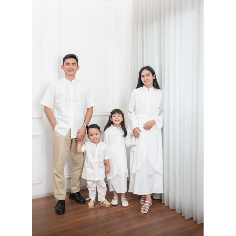 ASMARA RAYA SERIES| Baju muslim warna putih | Couple keluarga | Ciakidz