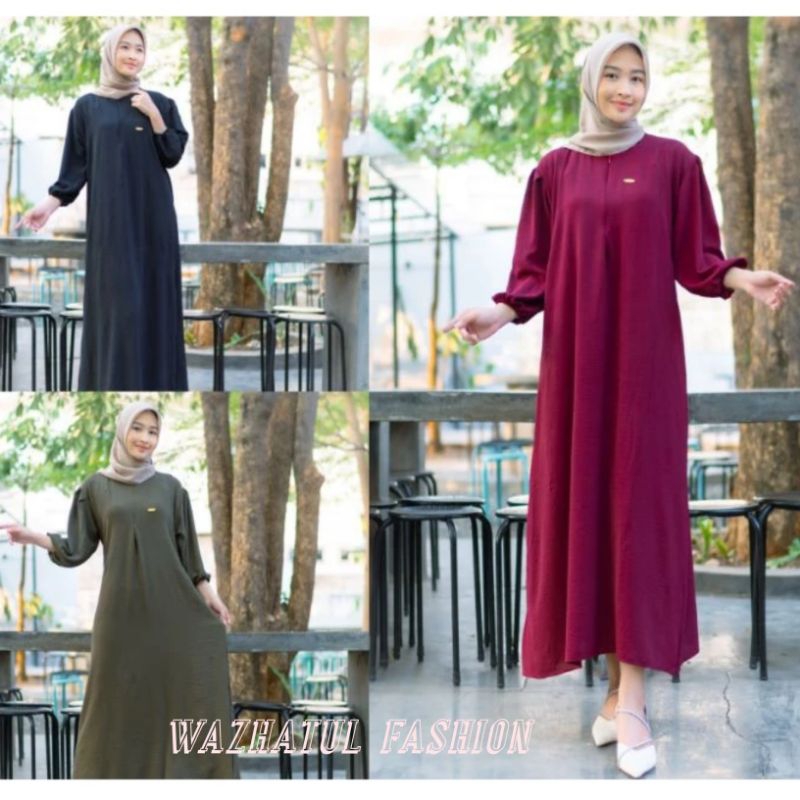 Gamis cerikle Airflow Sultan Model polos /Baju gamis santai harian