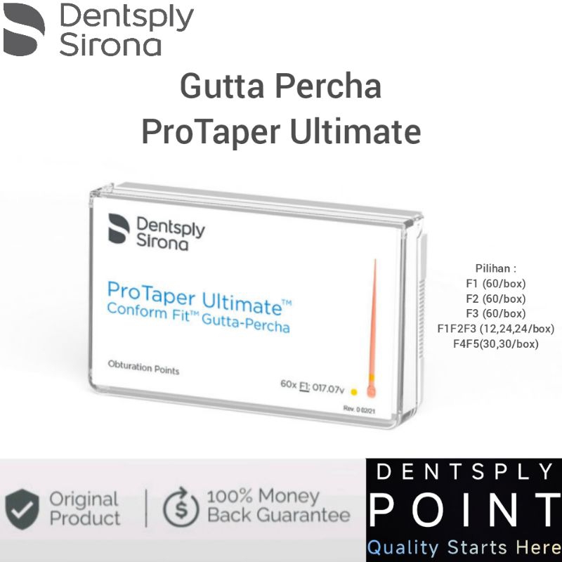 ORIGINAL Dentsply Gutta Percha Protaper ULTIMATE Gutap Guta Percha Guta Perca Bahan Pengisian Salura
