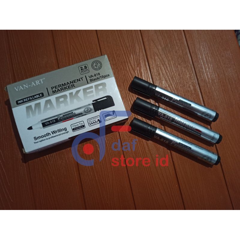 

SPIDOL PERMANEN/PERMANENT MARKER WARNA HITAM 1PAK = 10PCS