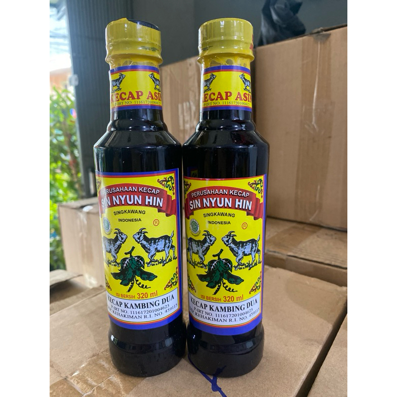 

kecap kambing dua 320ml plastik ( free dus regular )