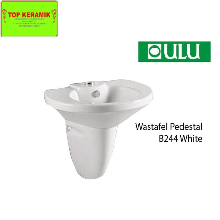 Wastafel Basin Semi Pedestal OULU B244H