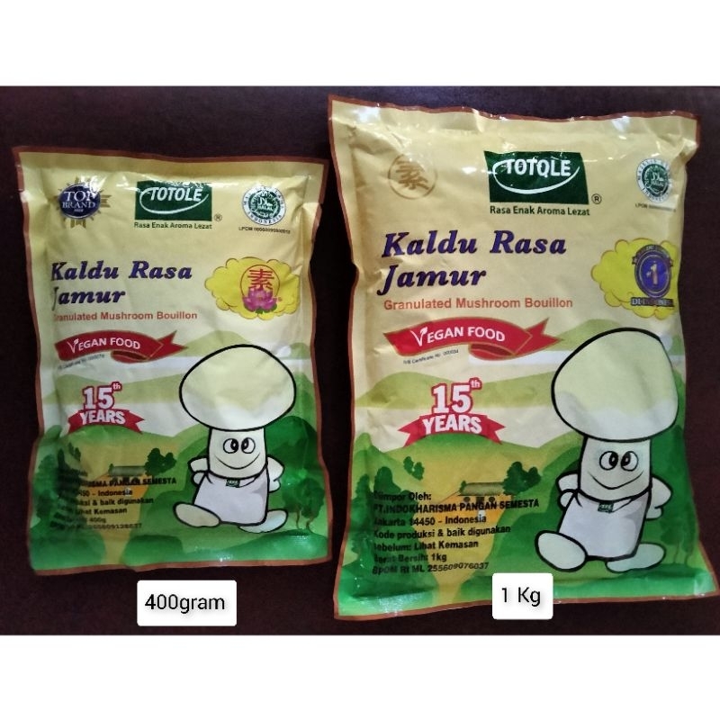 

Totole Kaldu Rasa Jamur (1kg) Mushroom Bouillon / Vegan Food / Bumbu Vegetarian / Kaldu Vegetarian