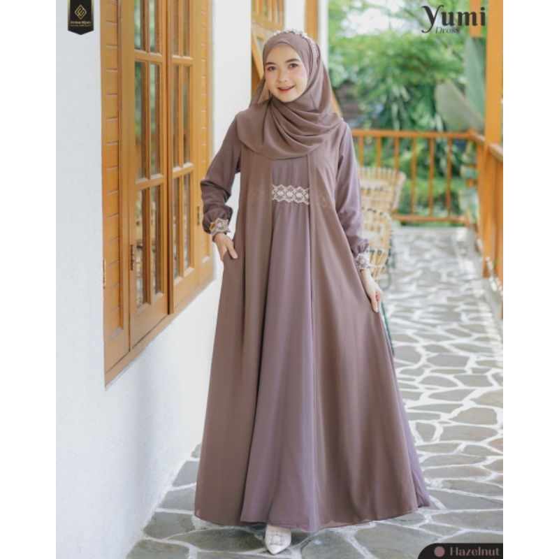 New Yumi dress only | dre outer | dress ceruty by emka hijab