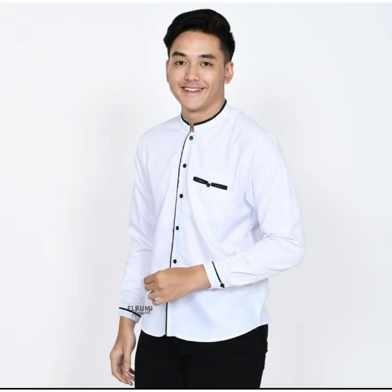 Baju Koko Elrumi Polos