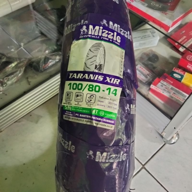 BAN LUAR MIZZLE TARANIS 100/80_14  100 80 14 TUBETYPE