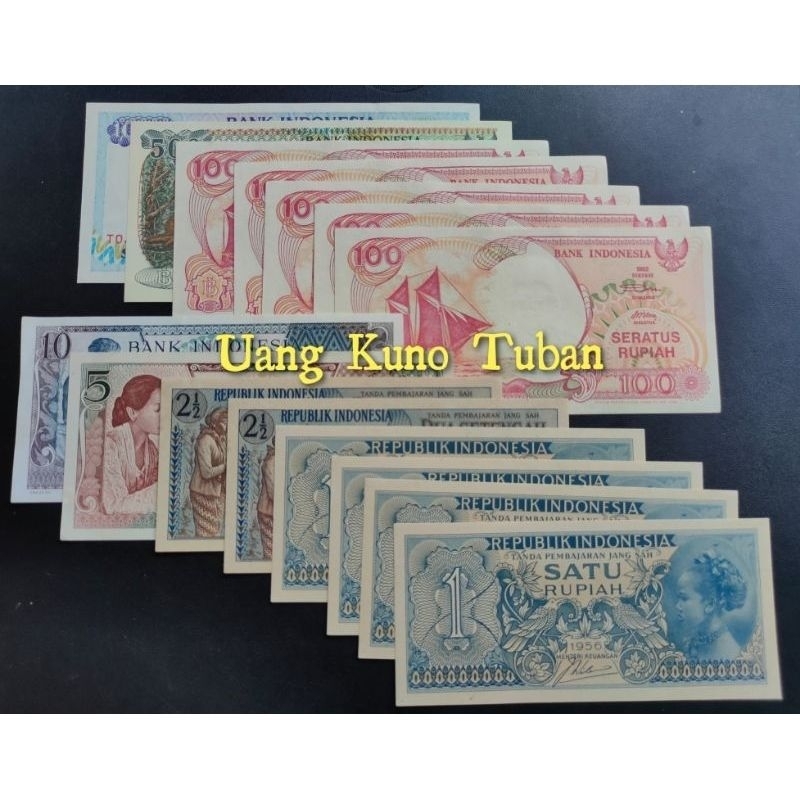 PAKET MAHAR 2024 RUPIAH UANG KUNO KERTAS INDONESIA