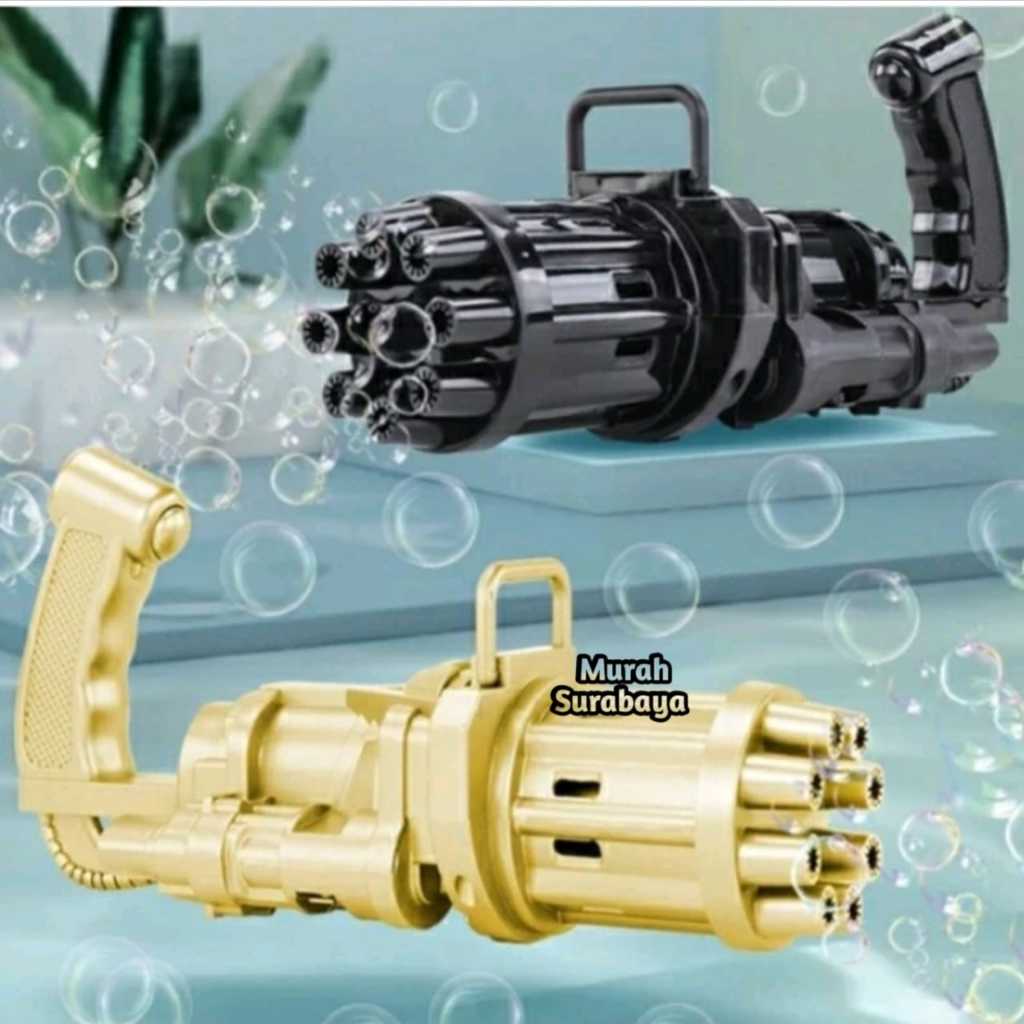 Mainan Bubble Gun Machine SH 676 Set Water Bubble | Gatling Mainan Anak Gelembung Bubble Elektrik Bi