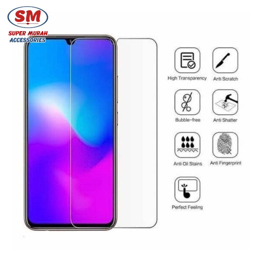 Clear Tampered Glass Bening Oppo A52, A53, A54, A71, A72, A92, F7, F9, Reno 5, Reno 6