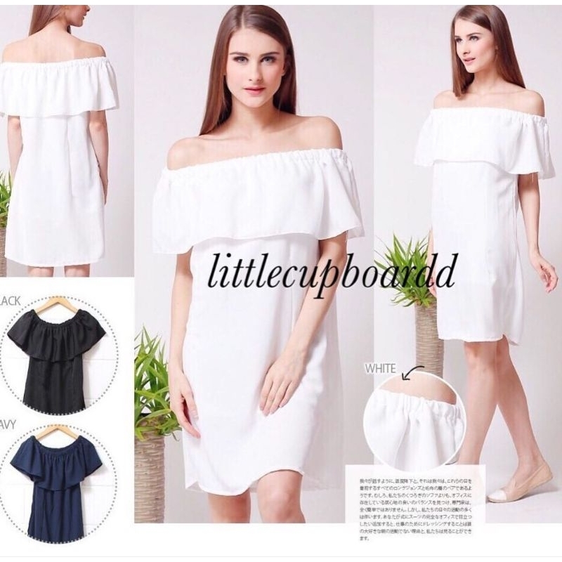 dress wanita dress polos baju wanita dress simple atasan wanita putih