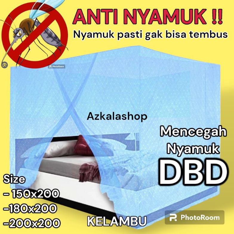 Promo kelambu kotak ukuran jumbo 2x2cm  kalambu gantung kelambu kotak  kelambu nyamuk  kelambu tidur