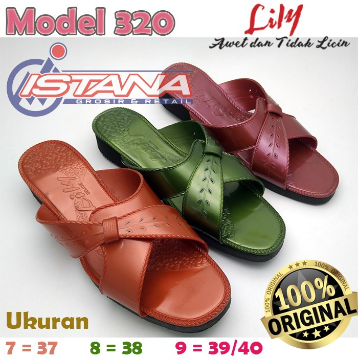 SANDAL LILY WANITA 320 SANDAL JADUL SANDAL LILI SANDAL LILY MURAH SANDAL LILY ORIGINAL