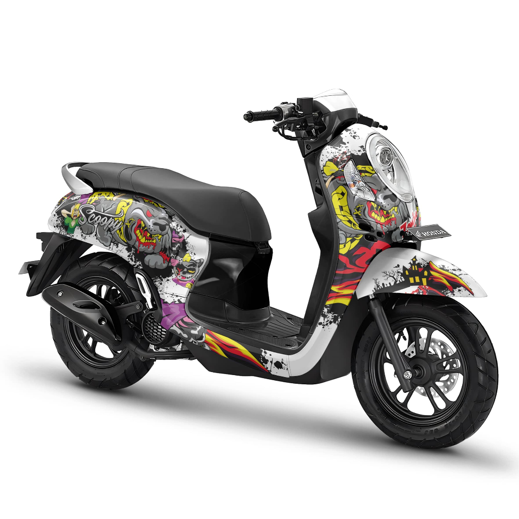Decal Scoopy Full body Scoopy  Stiker full body Scoopy FI 2012 - 2016 FI EPS 2017-2019 Prestige 2020