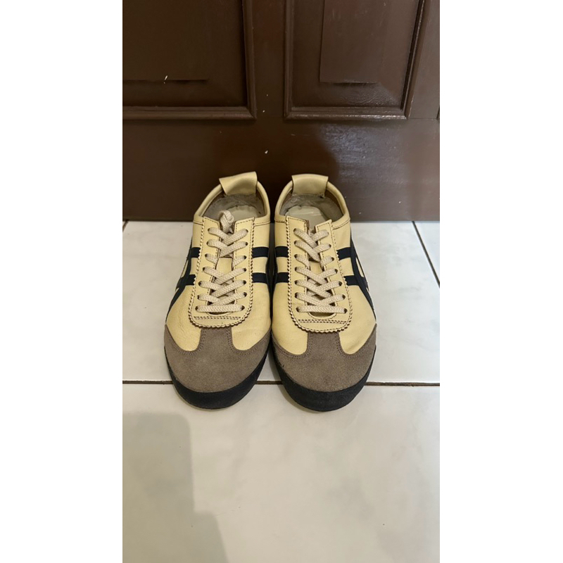 Sepatu onitsuka tiger japan deluxe cream navy second original