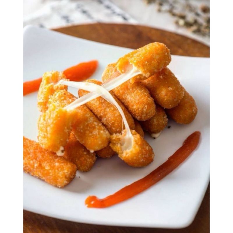 

FROZEN FOOD KEJU MOZARELLA STICK GORENG ISI 10 / MOZARELLA STIK GORENG LUMER