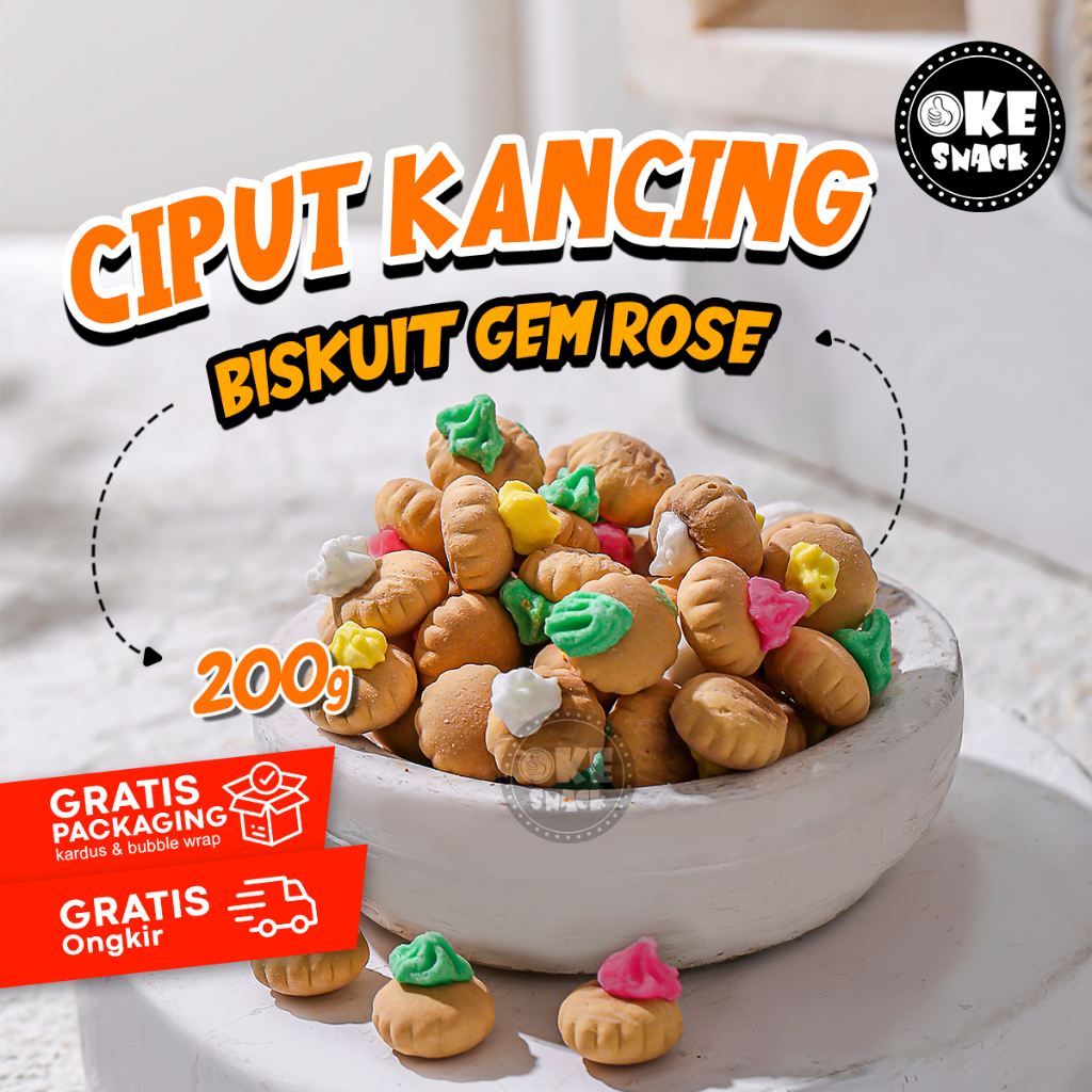 

Ciput Kancing Gem Rose 200g