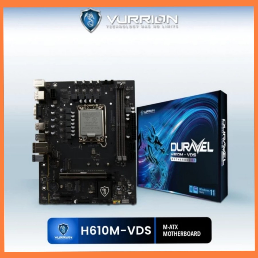 MOTHERBOARD VURRION H610M-VDS NVME DDR4 LGA 1700