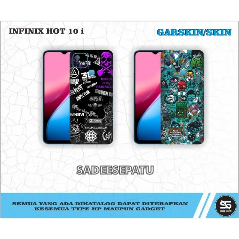 Garskin (STIKER) HP INFINIX HOT 10 i BISA CUSTOM MOTIF