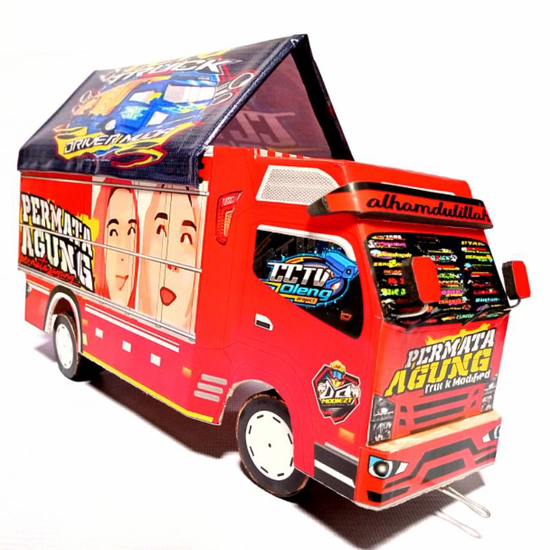 mainan anak miniatur truk oleng permata agung terpal murah