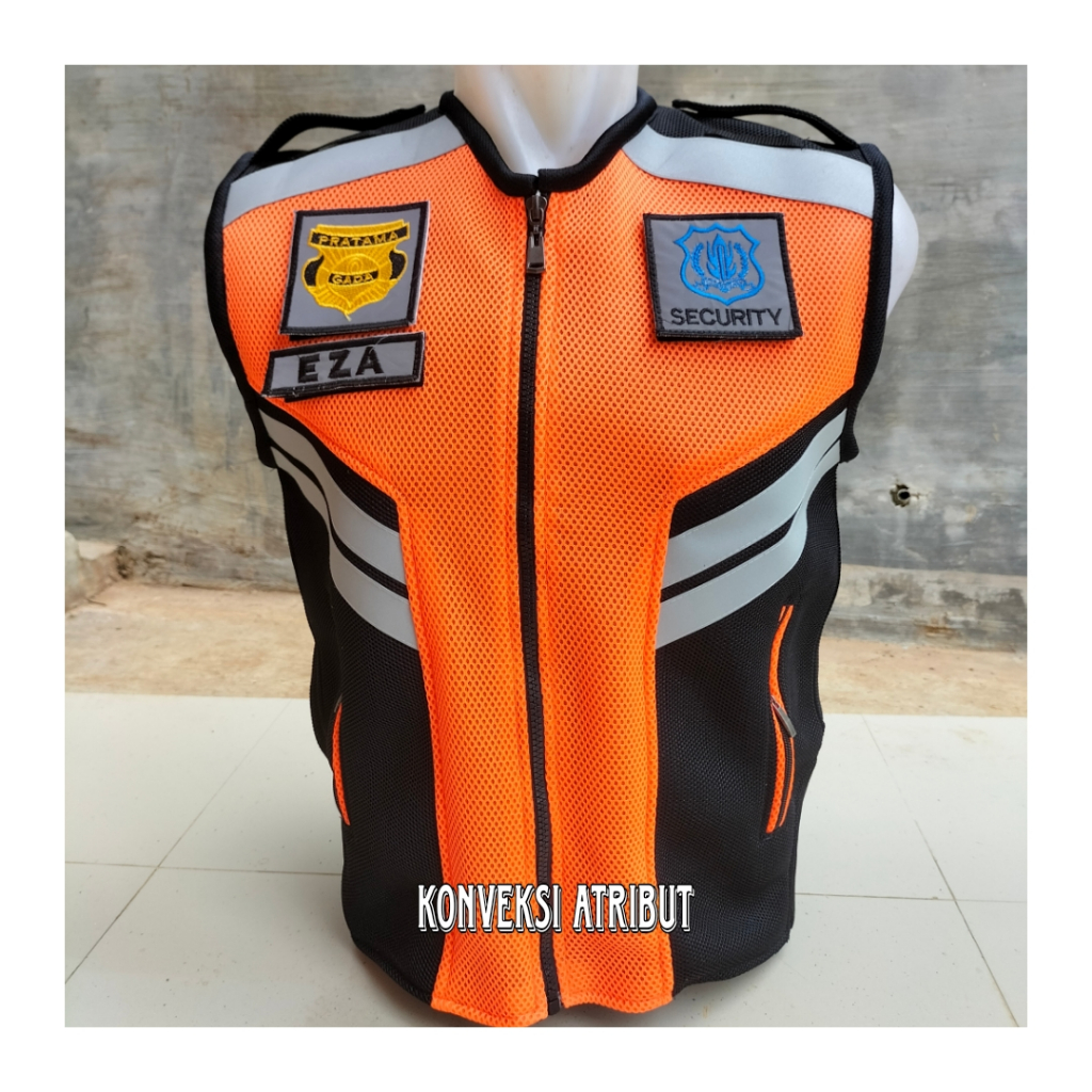 rompi security orange