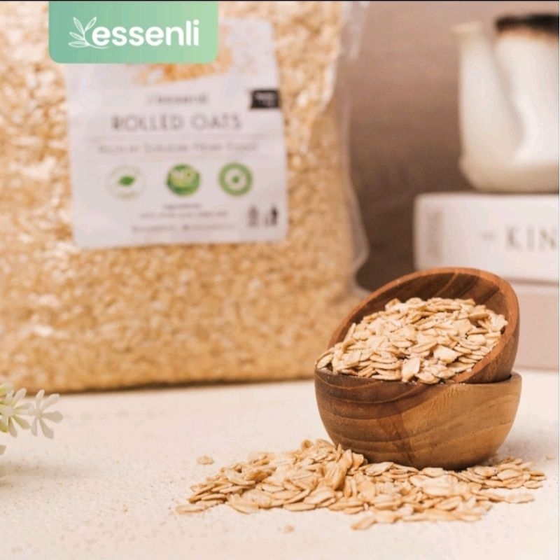 

Organic Rolled Oat 1Kg/Gandum Utuh