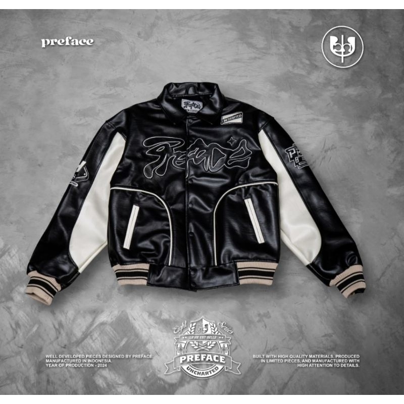 Uncharted Varsity Leather Jacket [PREFACE]
