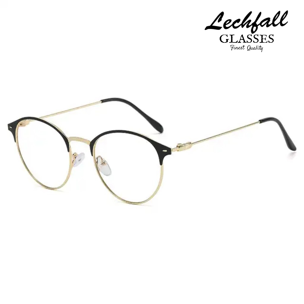 Kacamata 1920 (C3 Black Gold) Paket Lensa Kacamata Minus Kacamata Silinder Kacamata Normal Frame Kac
