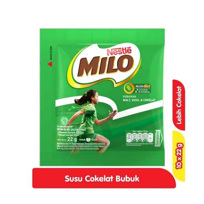 

Milo Activ-Go Bag 10 x 22 g