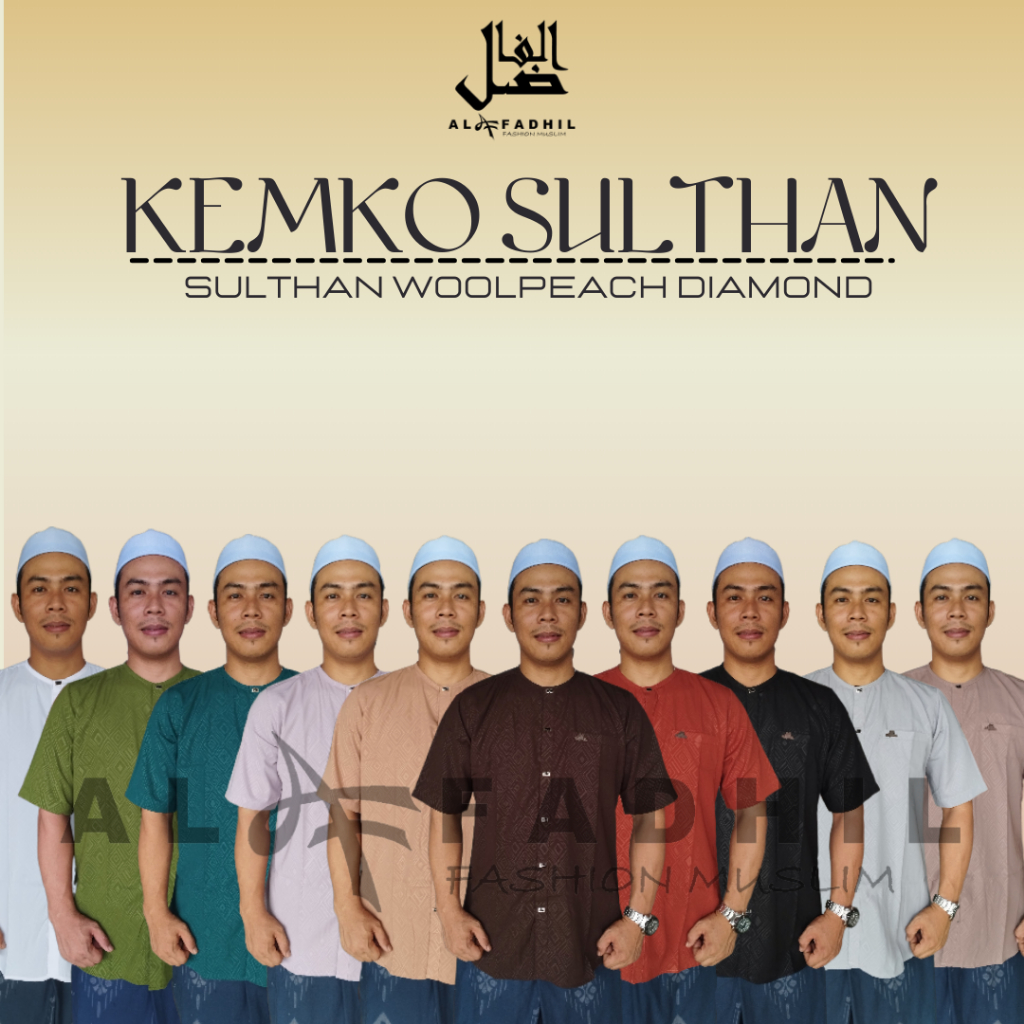 Al Fadhil Kemeja Koko Sulthan Diamond Lengan Pendek