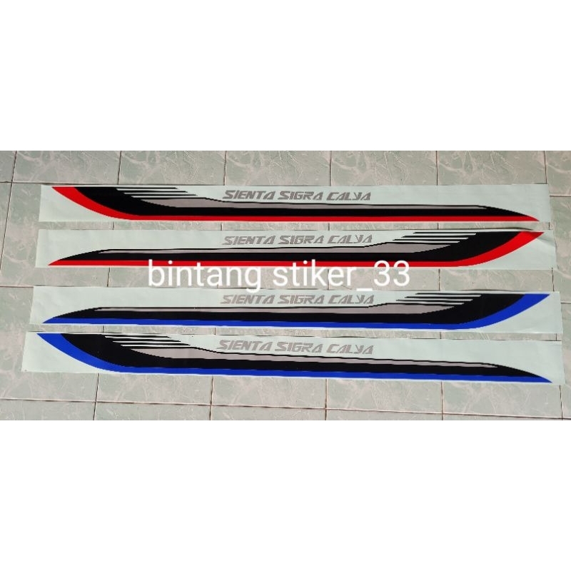 sticker stiker lis body mobil  SIENTA/Stiker SIGRA /CAYLA/SIENTA