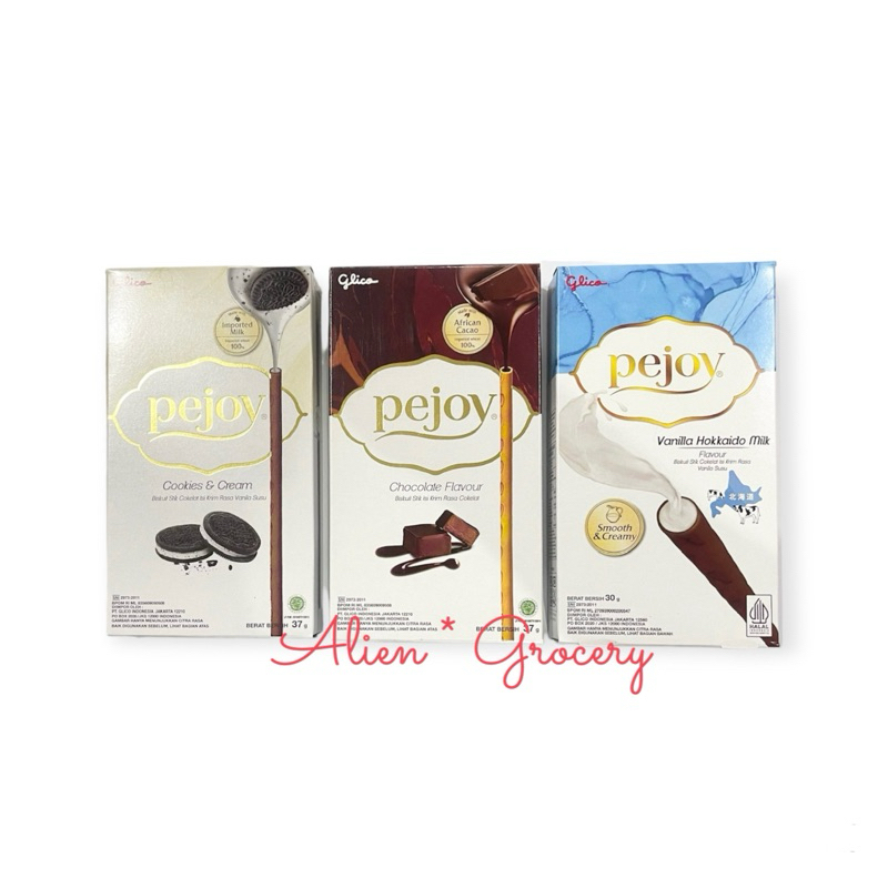 

PEJOY Glico Stik Chocolate Cookies n Cream Vanilla Hokkaido Milk