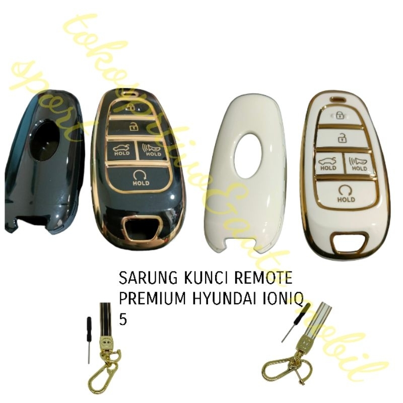 SARUNG CASING KUNCI REMOTE HYUNDAI IONIQ 5 PREMIUM GOLD