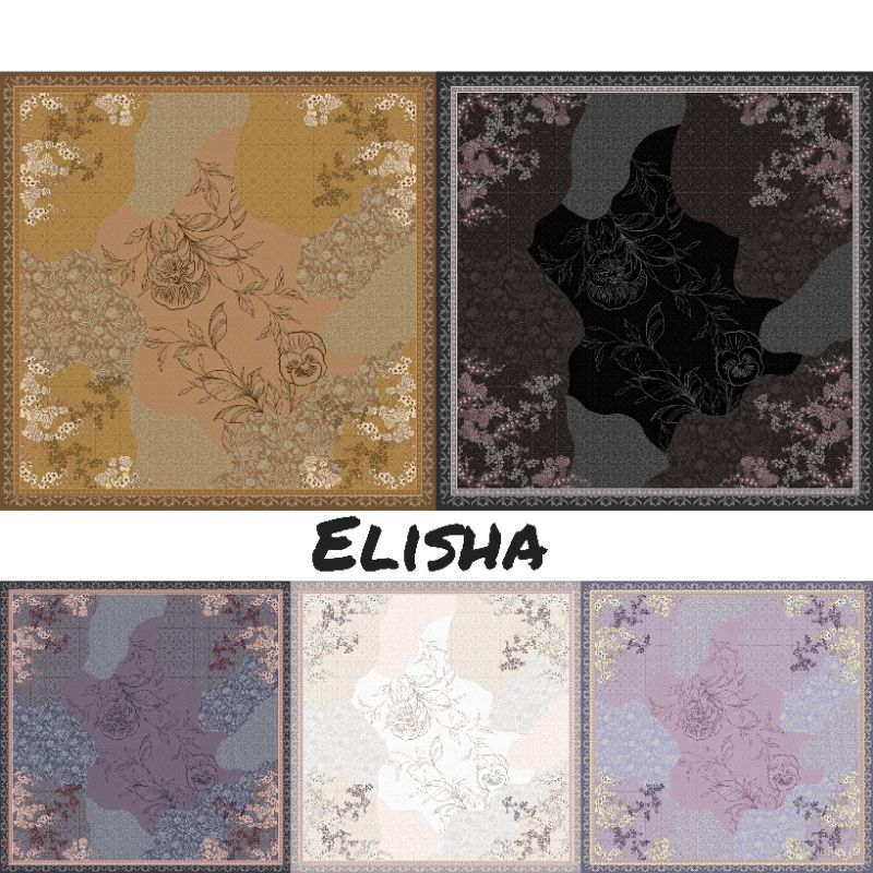 HIJAB VOAL SUBLIM LUXURY SYARI/ JUMBO MOTIF ELISHA