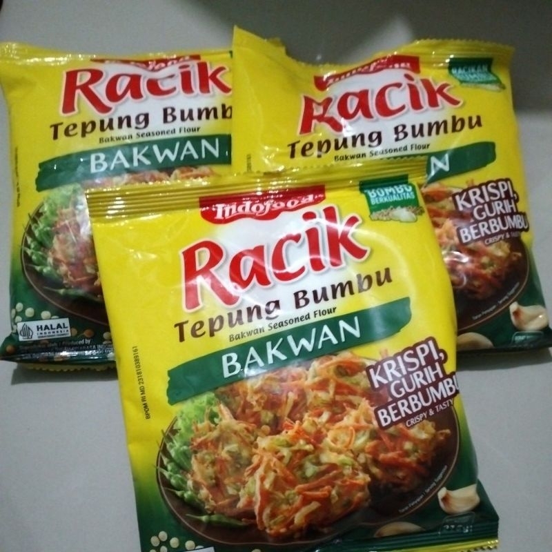 

Indofood racik tepung bumbu bakwan 3x210gr