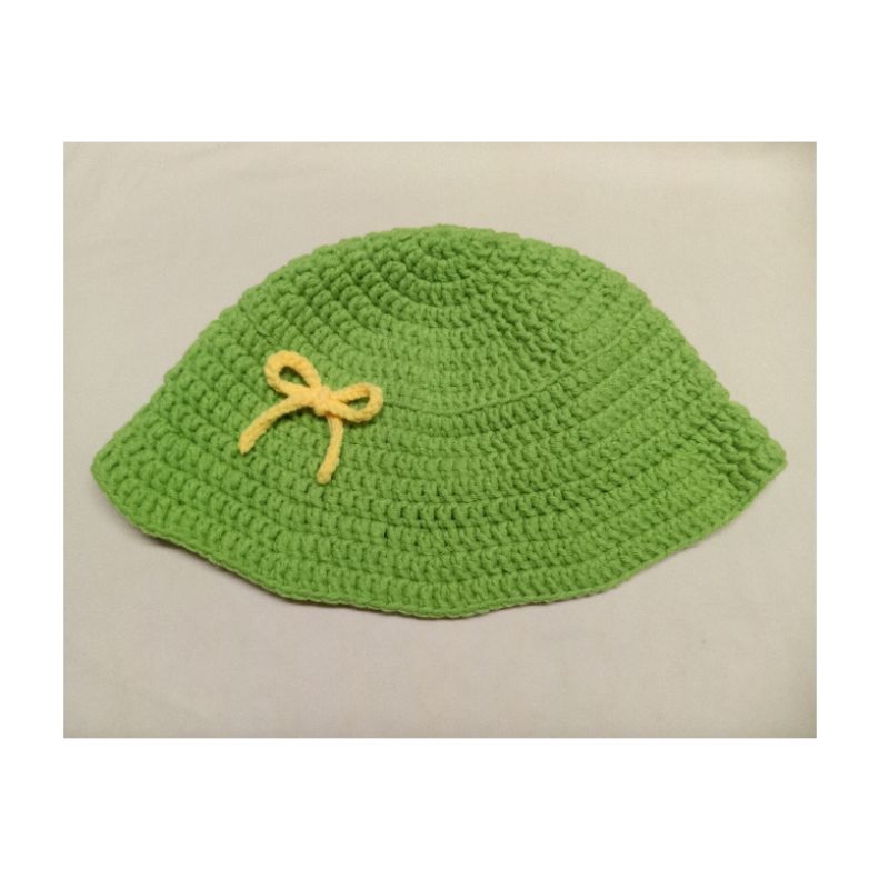 Topi  rajut anak & Dewasa / Crochet bucket hat