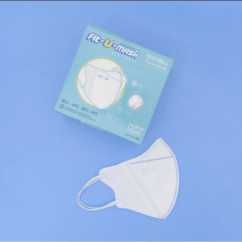 FIT U MASK DUCKBILL DEWASA ISI 50 MASKER MEDIS