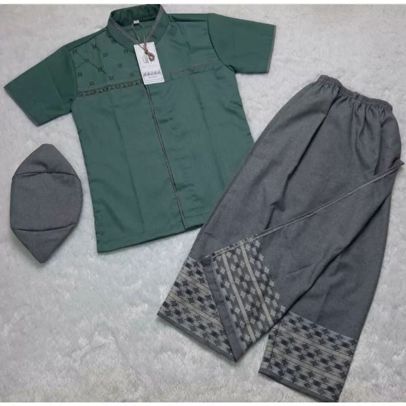 Setelan Sarkoci anak By; Ibnu Muslim // koko lengan pendek