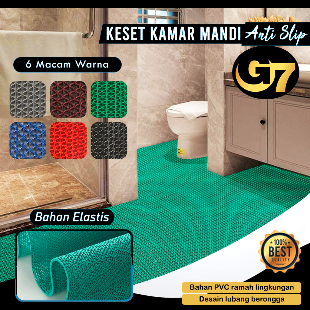 Karpet Anti Slip Kamar Mandi Besar Jumbo Keset Ruang Tamu Karpet Alas Lantai Teras Rumah Model Jarin