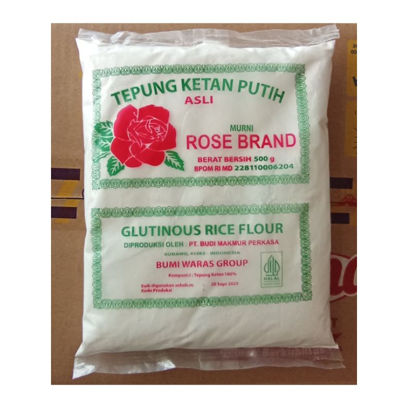 

Tepung Ketan Putih Rose Brand